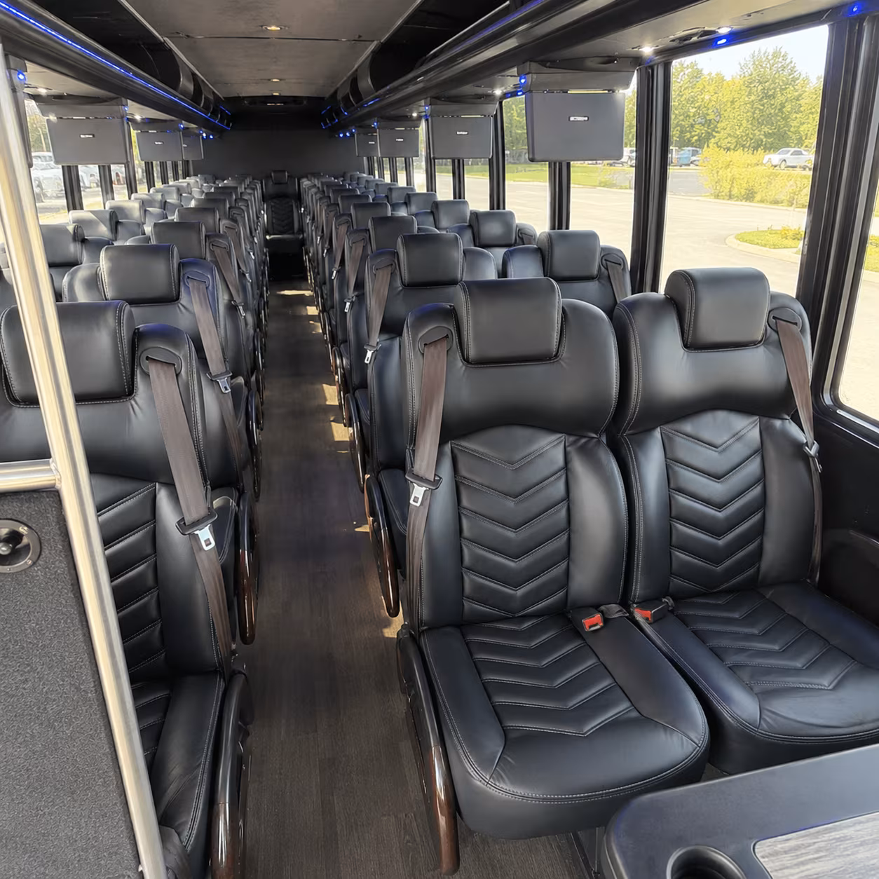 arlington bring your wedding guests together with an arlington charter bus