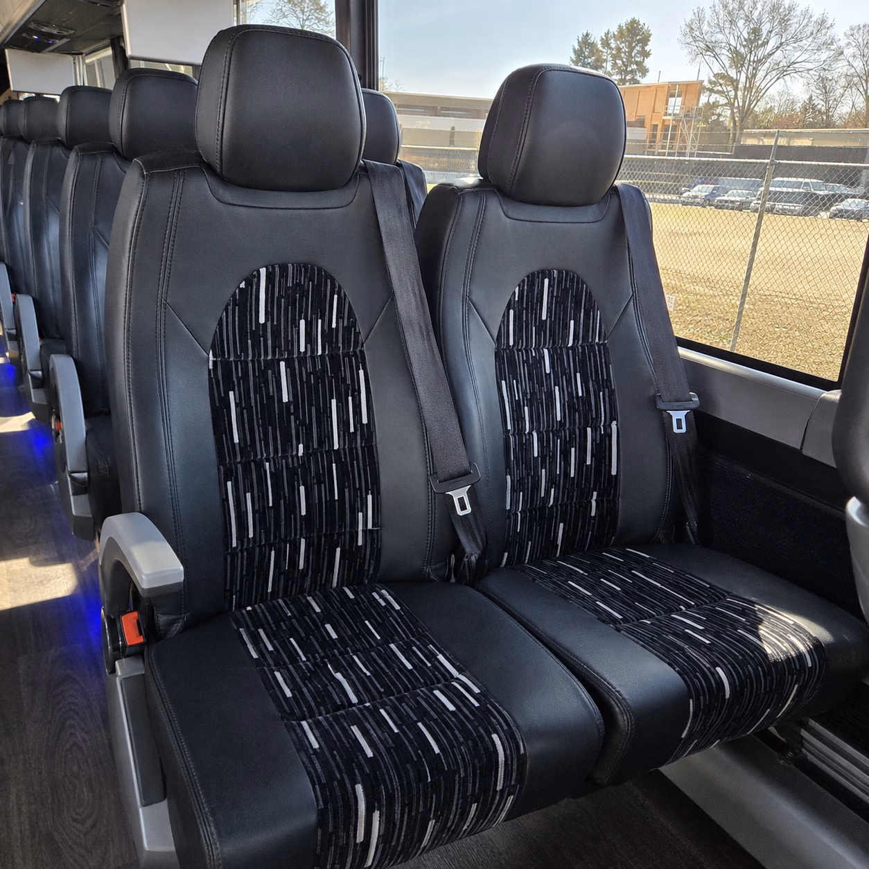 denton timely charter buses for denton wedding guests