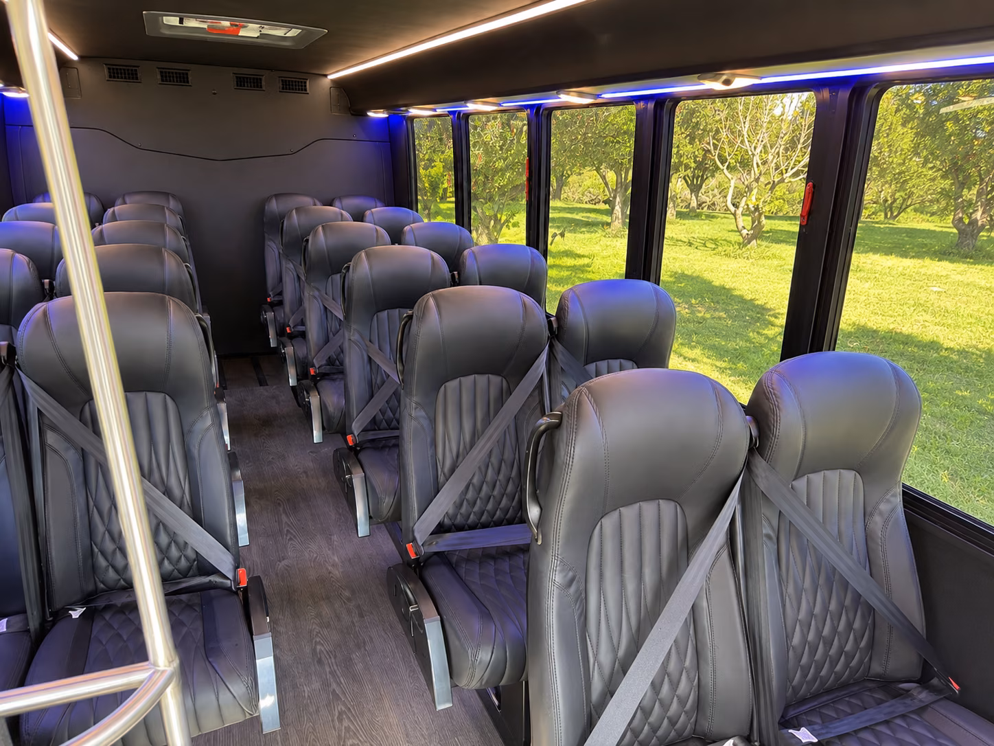 flower mound private event transportation onboard seating
