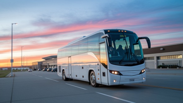 flower-mound airport shuttle bus
